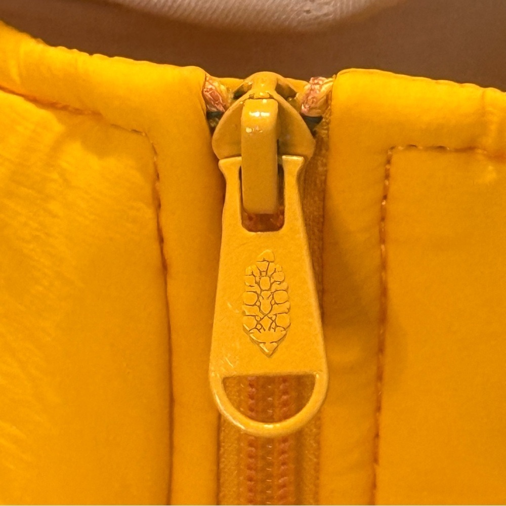 Free People Movement Pippa Packable Puffer Jacket XL Yellow Crop Hiking Sporty - Picture 8 of 15